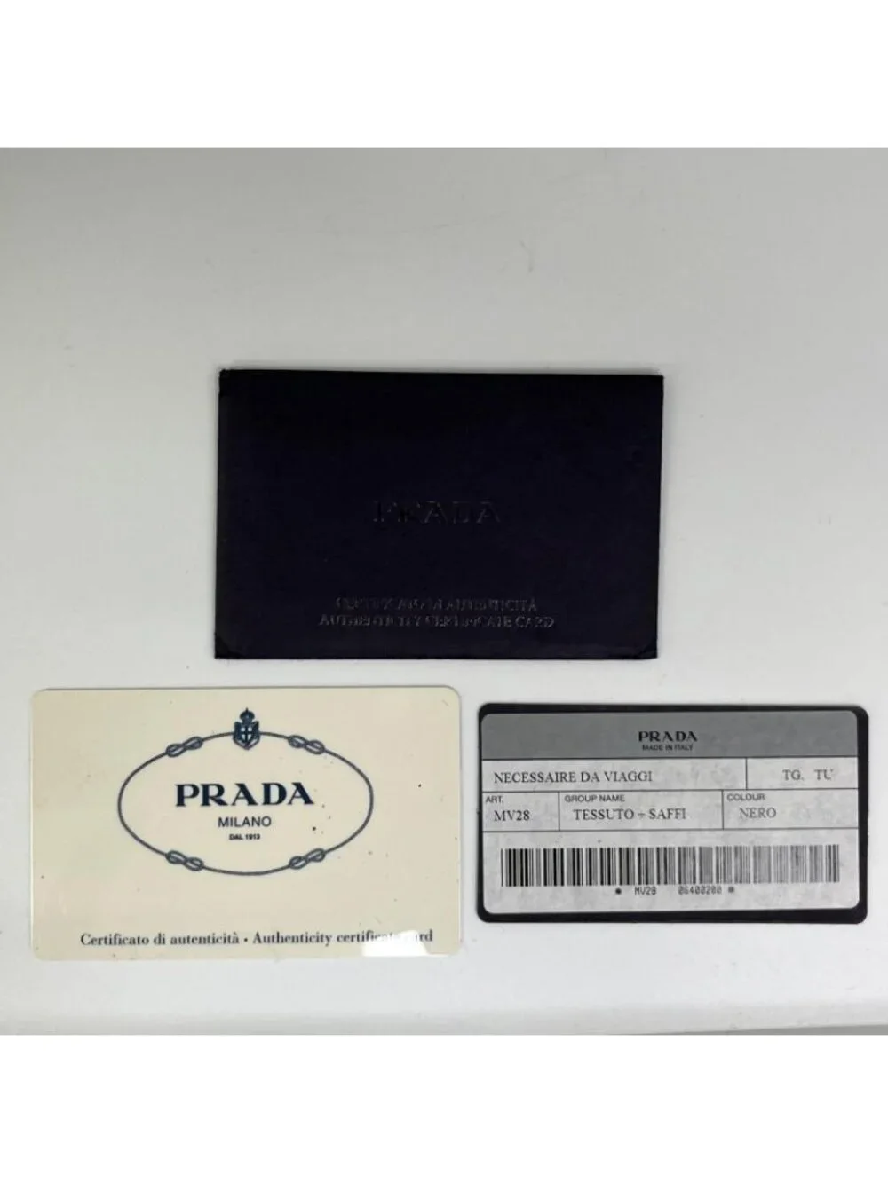 Prada Zipper Pouch Black